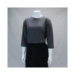 Boat Neck Dark Gray